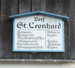 St. Leonhard Schild